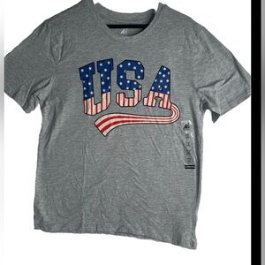 Women Men Size Large USA Printed T Shirt Short Sleeve Brand ADTN Target Item